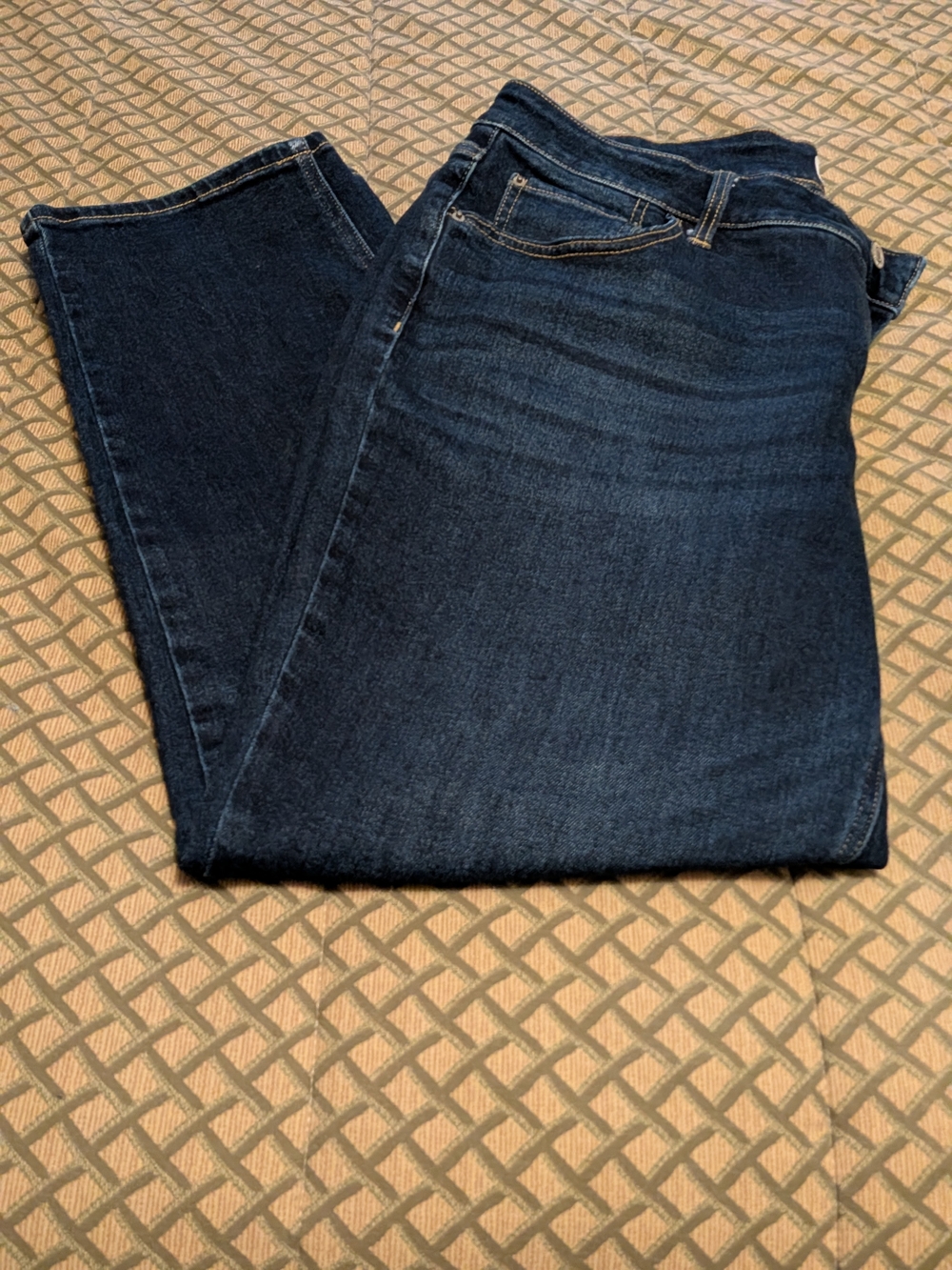 Women's Dark Blue Straight Leg Jeans